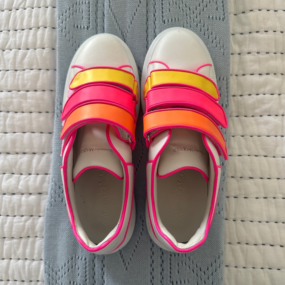 Neon Alexander McQueen Oversized Sneakers